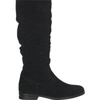 Suede Flat Calf Boots