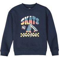 Cotton Mix Skateboard Sweatshirt with Crew Neck