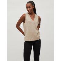 Sleeveless V-Neck Jumper