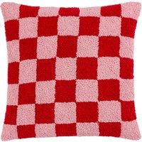 Check Knitted Cushion Filled Cushion 45x45cm