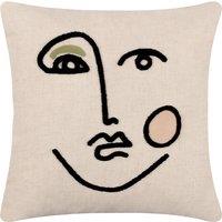 Cleo Linear Woven Filled Cushion 45x45cm