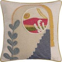 Margo Embroidered Filled Cushion 50x50cm