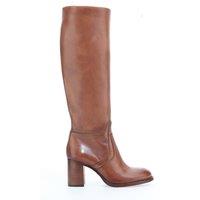 Leather Heeled Calf Boots