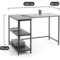 Alric Wood & Metal Corner Desk