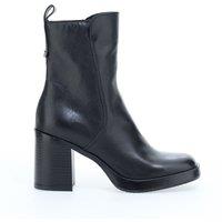 Leather Ankle Boots with Square Toe