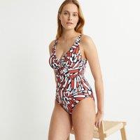 Graphic Print Triangle Swimsuit