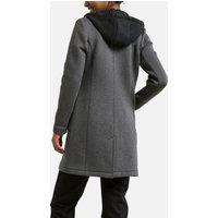 Mid-Length Coat with Detachable Hooded Liner