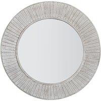 81cm Cream Round Mirror