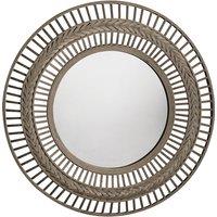 90cm Grey Bamboo Mirror