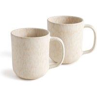 Set of 2 Rusty Enamelled Matte Stoneware Mugs