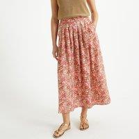 Recycled Full Midaxi Skirt in Floral Print