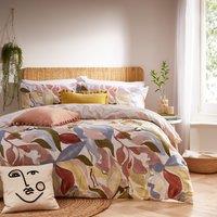 Amarosa Abstract Reversible Cotton Mix Duvet Cover and Pillowcase Set