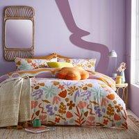 Amelie Trending Floral Cotton Mix Duvet Cover and Pillowcase Set
