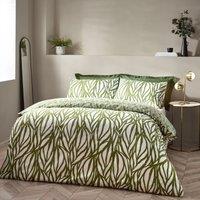 Frond Abstract Cotton Mix Duvet Cover and Pillowcase Set