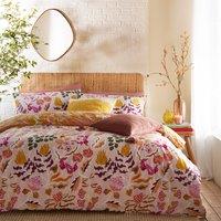Protea Floral Reversible Cotton Mix Duvet Cover and Pillowcase Set