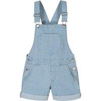 Striped Denim Short Dungarees