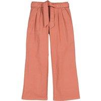 Cotton Belted Chinos with Wide Leg