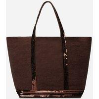 Linen Medium Tote Bag with Sequins