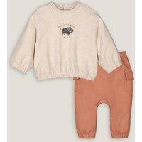 Cotton Mix Sweatshirt/Joggers Outfit