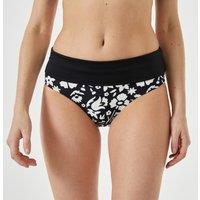 Turn-Down Bikini Bottoms in Floral Print