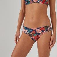 Turn-Down Bikini Bottoms in Floral Print