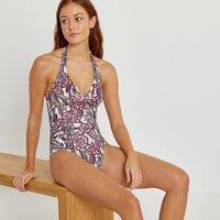 Recycled Printed Halterneck Swimsuit