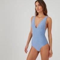 Textured Halterneck Swimsuit