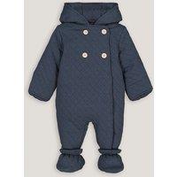 Cotton Mix Hooded Snowsuit