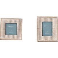 Set of 2 Textured Mini Photo Frames