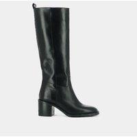 Bonnie Leather Calf Boots with Heel