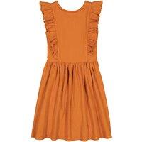 Cotton Mix Mini Dress with Ruffles