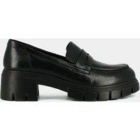 Aron Leather Loafers with Chunky Heel