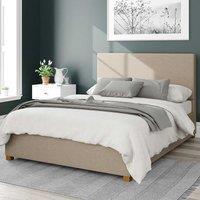 Garland Linen Storage Ottoman Bed with Plain Upholstered Headboard