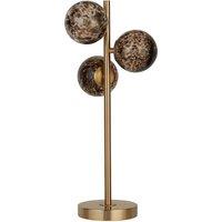 3 Light Tortoiseshell Shade Floor Lamp