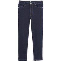 Slim Fit Cropped Jeans with High Waist, Length 22.5"