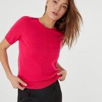 Cotton Short Sleeve Jumper with Crew Neck