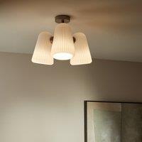 Fosca Fluted Opaline Ceiling Light