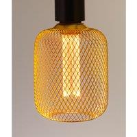 Gold Metal Cage LED E27 Bulb