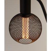Black Globe Metal Cage LED E27 Bulb
