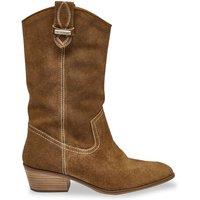 Ladyja Cowboy Ankle Boots in Suede