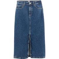 Straight Midaxi Skirt in Organic Cotton Denim