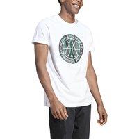 Graphic Logo Print T-Shirt in Cotton with Crew Neck