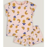 Cotton T-Shirt/Shorts Outfit in Fruit Print