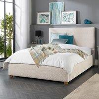 Teddy Boucl Ottoman Storage Bed with Plain Upholstered Headboard