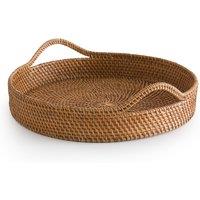 Vesperie Round Rattan Tray