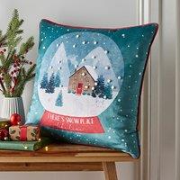 Snow Place Like Home Filled Cushion