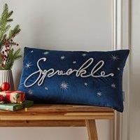 Velvet Sparkle Filled Cushion