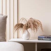 Pampas in White Vase