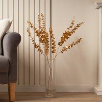 2-Pack 86cm Gold Eucalyptus Branch