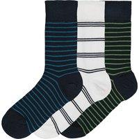 Pack of 3 Pairs of Socks in Striped Cotton Mix